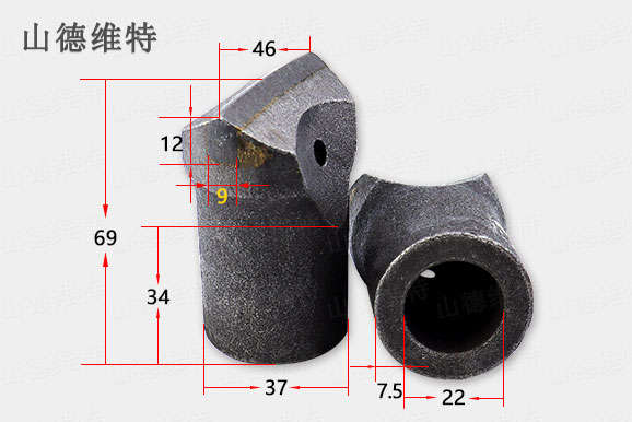 46一字风乐动(中国)头马蹄型一字钎头图片